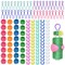 142 Pcs Bobbin Thread Organizing Clips, 70 Bobbin Holder Clips Color Thread Clips Holder, 32 Silicone Holder Bobbin Holders, 40 Bobbin Thread Holders for Quilting Sewing Machine Spool Organizing